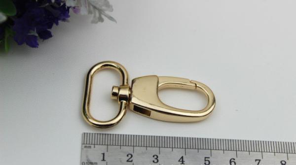 Supply bag accessories various kinds color zinc alloy 26 mm metal snap hooks with nickel free