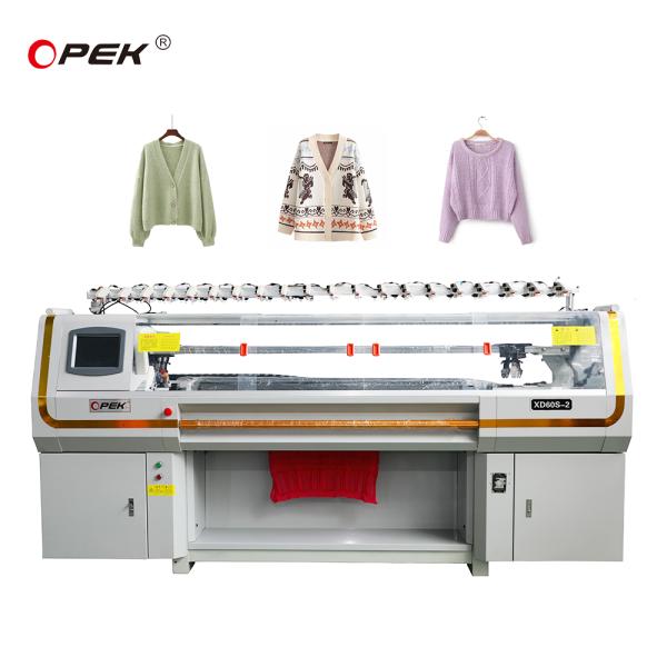 Computerized Jacquard Flat Knitting Machine for Weft Knitting and Collar Construction