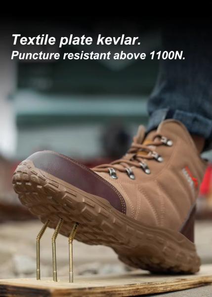 6 Lace To Toe Steel Tip Safety Boots Lightweight Safety Boots For Construction