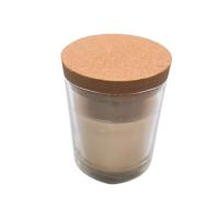 La bougie en verre adaptée aux besoins du client cogne Cork Lids Sealing Storage 265 grammes