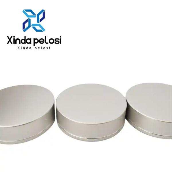Capas de garrafas de alumínio para cosméticos Acrílico congelado Vazio, transparente, redondo, vidro de amostra Capela de frasco de creme de plástico
