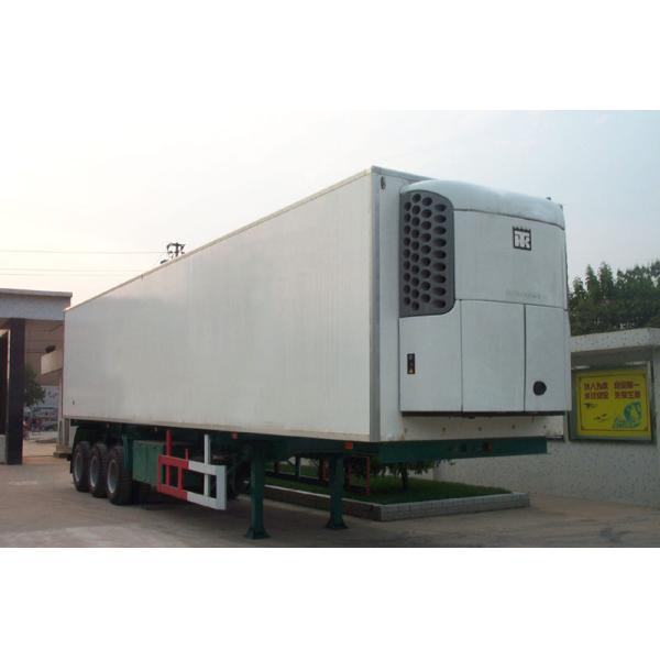 Freezer Box Semi Trailer 50 Ton Refrigerated Trailer Truck With 3 Axles / 2 Legs 30m3 /use with tractor truck