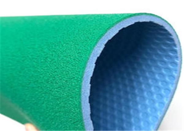 Soft Badminton Court PVC Flooring High Elastic No Formaldehyde With Sand Grain