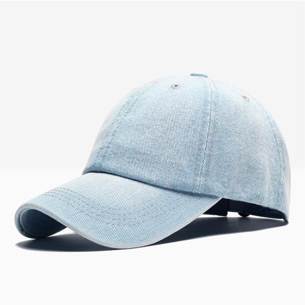 Washed Cotton Twill Baseball Cap , Durable Plain Distressed Baseball Cap