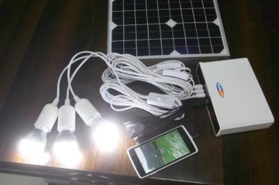 solar power system 5W solar system with lithium battery for solar home LED light yellow