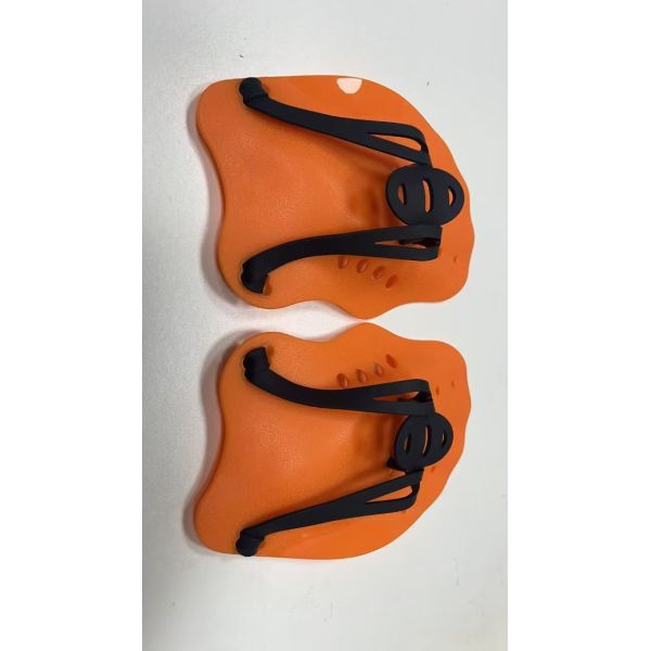 Durable PP Silicone Swimming Hand Paddles With Custom Logo For Swim Training