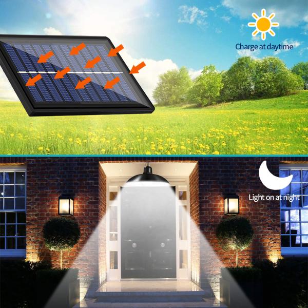 сумрак 400lm IP65 солнечный приведенный в действие привесной светлый, который нужно рассветать свет для крытого на открытом воздухе гаража