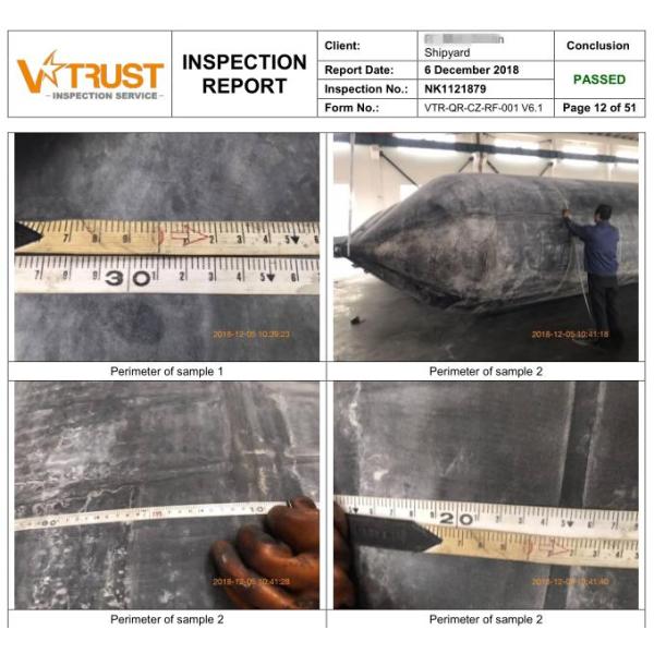Marine Inflatable Airbag Shipyards Ship Salvage Airbags 1.5 X 10m 8 Layers