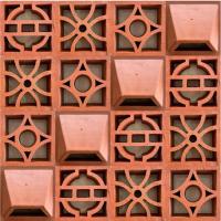Bloc de fleurs de brise Matériaux de construction de haute qualité Briques d'argile rouge Briques de construction Livraison rapide