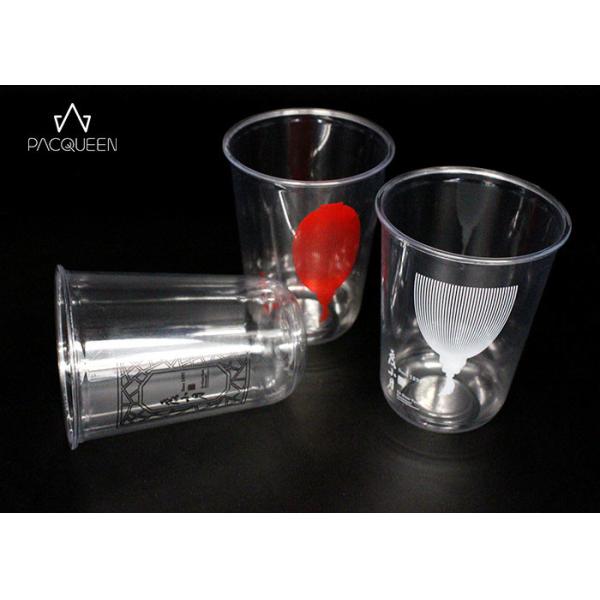 Leak Proof Plastic Smoothie Cups , Bubble Tea Cup Marketing Friendly