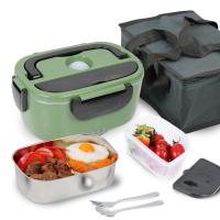 Boîte à lunch électrique en acier inoxydable de 60W étanche et résistante à la chaleur pour chauffer facilement les repas