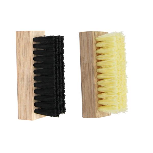 Cabelo macio do porco cabelo plástico duro de madeira do meio do cabelo dos Pp da escova de limpeza da sapata do único