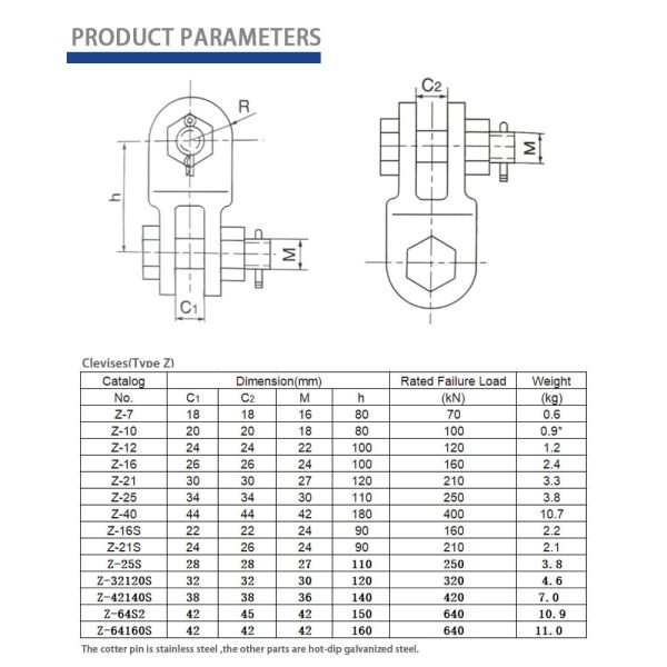 Z Type Link Plate Galvanized Right Angle Hanging Plate High Tensile Pole Line Fittings