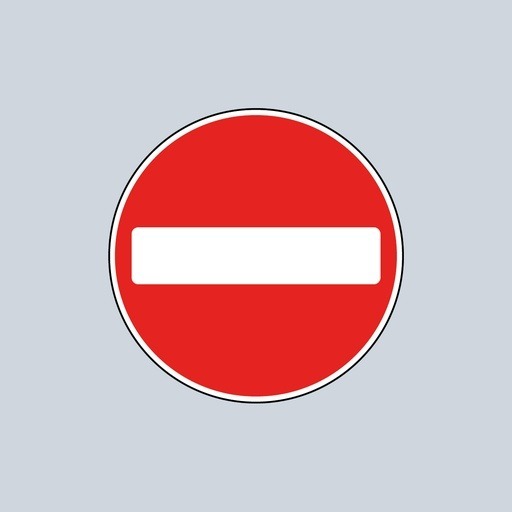 Reflective Road Safety Thermoplastic Markings No Entry Symbol Pavement Graphics for Parking Areas