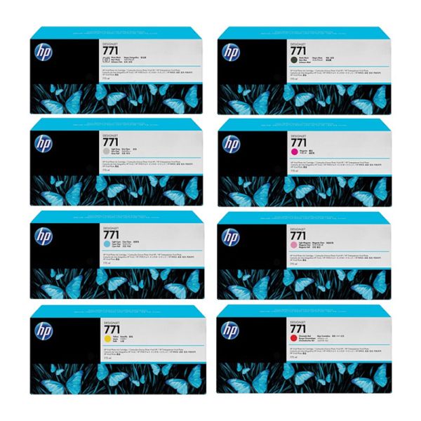 HP 771 Original Colored 775ml Full Cartridge Compatible HP DesignJet Z6200/Z6610/Z6810 Digital Printing Photo Printers SG