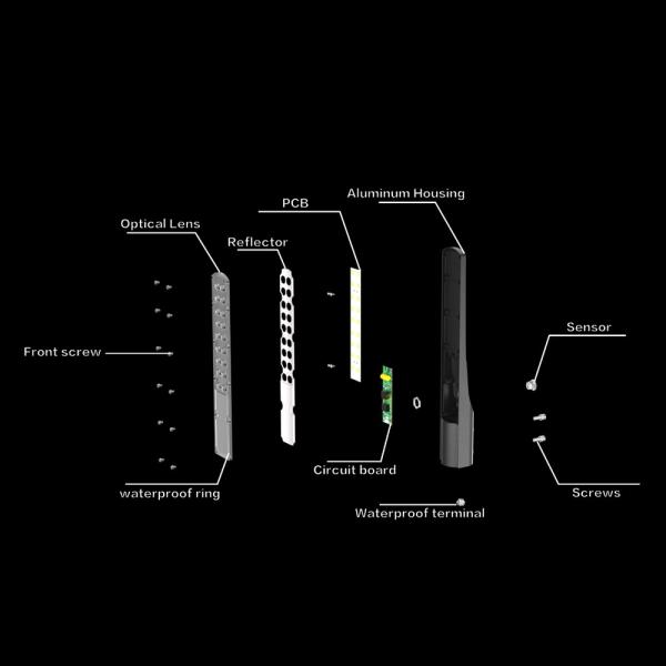 Waterproof Explosion Proof Outdoor 60w 100w 150w 200w High Quality Aluminum Lifepo4 Battery 6500k Solar Street Light