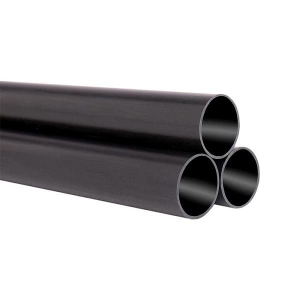 Industrial Braided 3K Round Carbon Fiber Tube For Sports Equipment