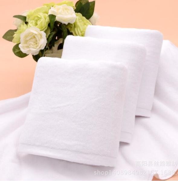 3 Star Hotel Bath Towel, White Plain Terry Towel 70*140cm, 400gsm for Wholesale with competitive price