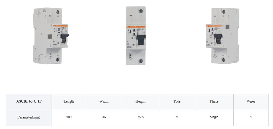 Acrel Smart Circuit Breaker ASCB1-63-C16 Series Optional Loops