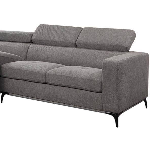 Foldable Breathable Fabric Corner Couches , Wear Resistant Sofa L Shape Fabric