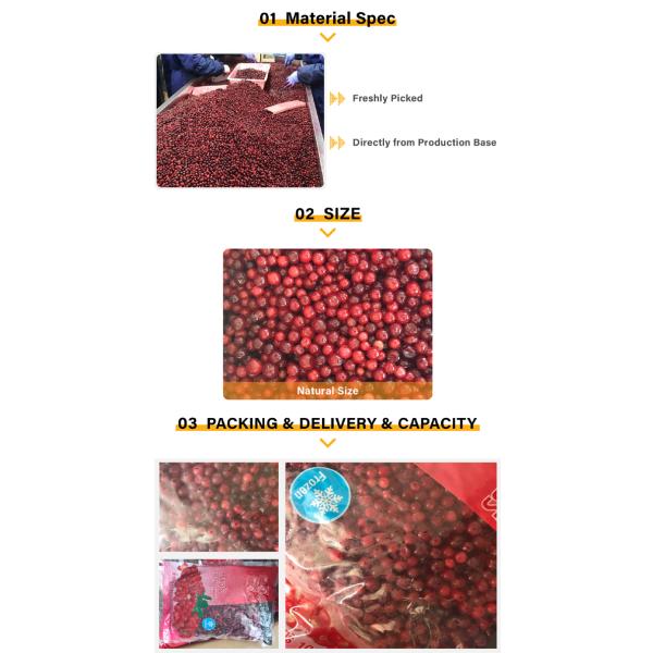 HACCP IQF Frozen Sweet And Delicious Wild Frozen Fruit