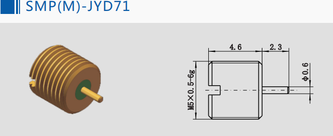 Hermetically Sealed SMP Male Limited Detent Bulkhead RF Plug Connector
