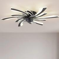 wholesale  Morden Light Luxury Living Room Ceiling Fan Lamp Bedroom Ceiling Fan Light High End Electric Fan Integrated Lamp