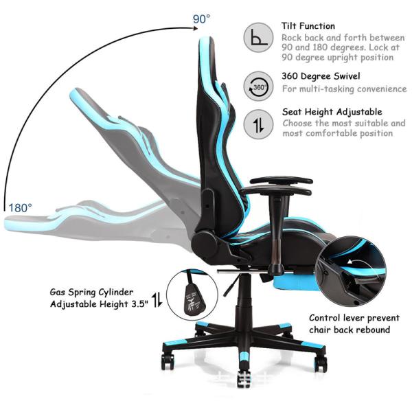 Anji Style Chair Computer Gaming Game Gamer Chair reclinering parts
