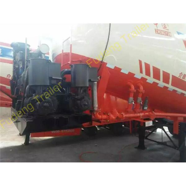W Shape Bulk Cement Truck BPW Axles Pulverized Fly Ash Coal Ash Powder Tank