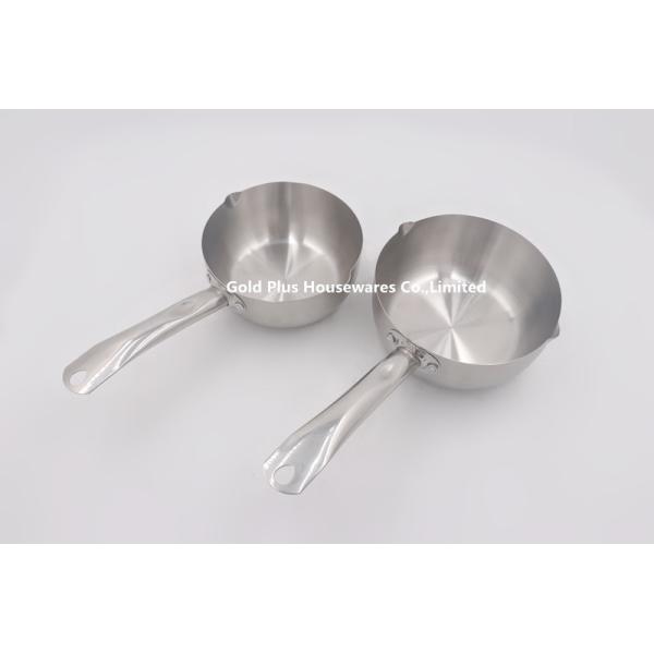 Chromatic 0.097cbm 18cm Stainless Steel Cooking Pot With Handle
