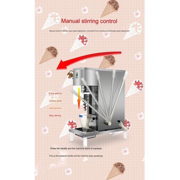 360-Degree Speed Rotation Automatic Cleaning System for Cold Drinks and Snack Mixing