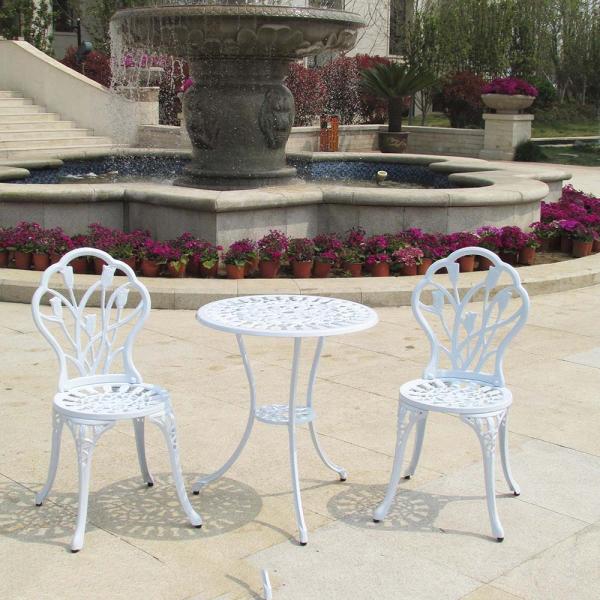 Vintage Metal Stool Cast Iron Table And Chairs Powder Coated And Painting