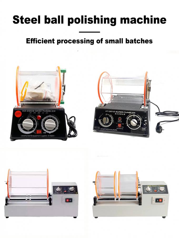 Mini Single Barrel Rotary Tumbler Steel Ball Polishing Machine for Jewelry