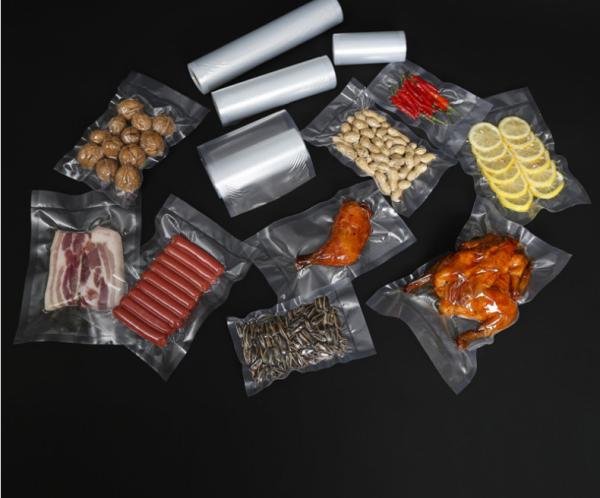 Food Storage Embossed Vacuum Sealer Rolls Cooking Sous Vide Nylon Vacuum Pouches