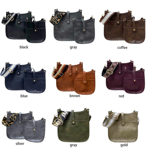 Fashion Wholesale Ladies Vintage Vegan Leather Pu Crossbody High Quality Messenger Bag