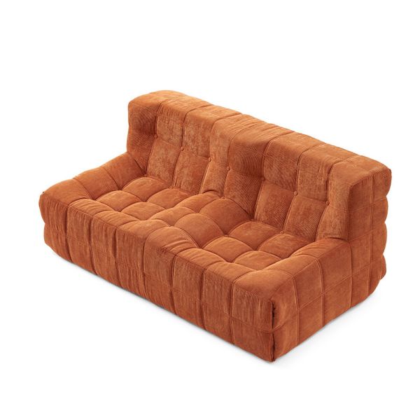 Vacuum Compressed Cloud Sofa Cream Fabric Bubble Chair Single Seat Modern Lazy Floor Couch For Living Room Lounge Furniture