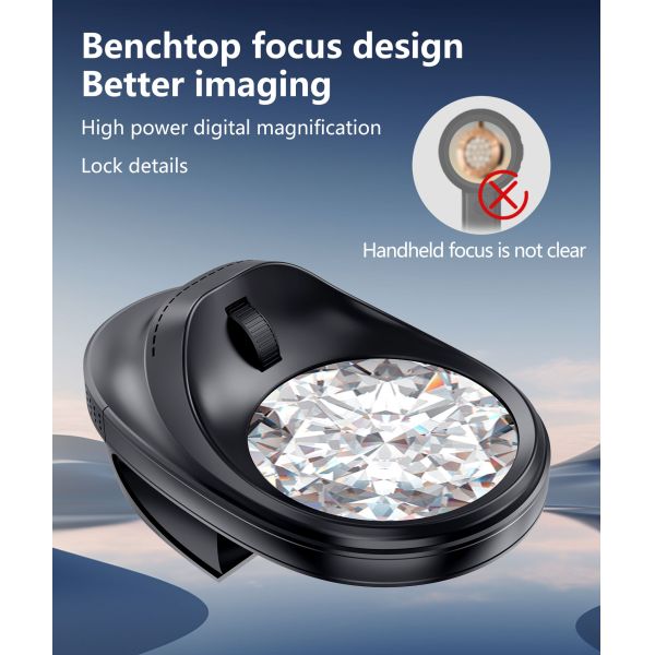 High Magnification Electronic Magnifier With Versatile Applications and Three Lighting Modes