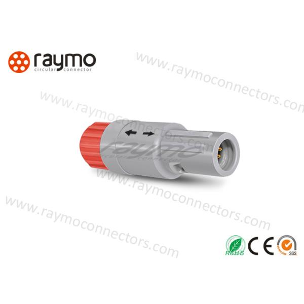 PAG.M0.4GL Plastic Straight Plug Circular Push Pull Male Connector