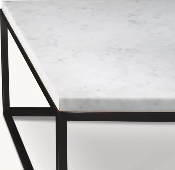 Stainless Steel And Sintered Stone Top Coffee Table Furniture For Modern Homes