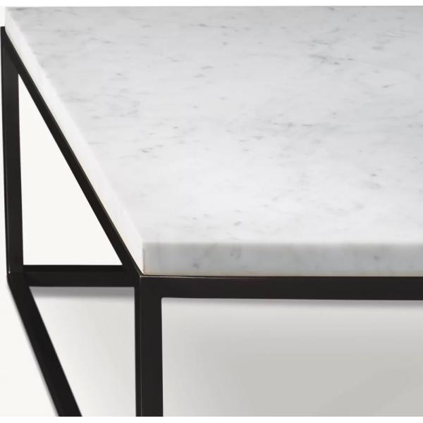 Stainless Steel And Sintered Stone Top Coffee Table Furniture For Modern Homes