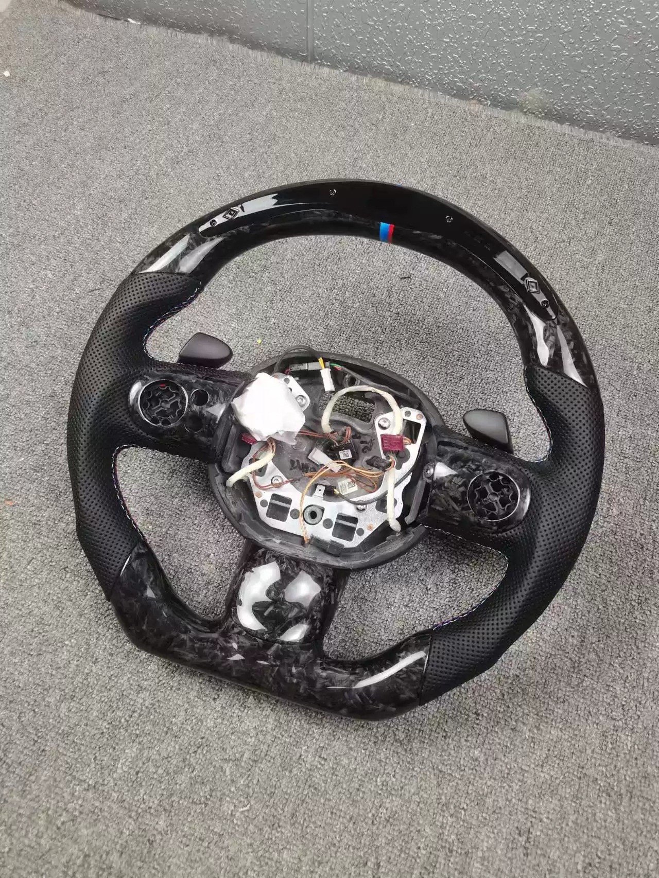 Carbon Fiber Steering Wheel 44*44*25 Perfect Fit for BMW Mini Cooper R55/56/60 F55/56