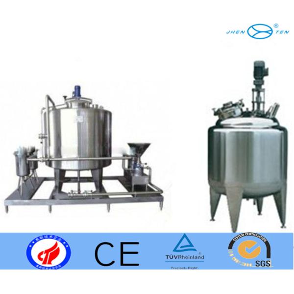 Emulsification Stainless Tank Mixer For Dairy Food Yogurt Cheese Ss316 2000L 10000L