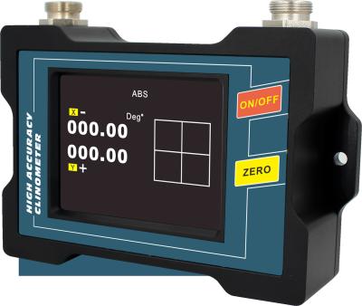 Único/sensor duplo remoto da inclinação do inclinômetro da unidade de exposição da linha central para monitorar o ângulo