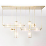 Кристально-белые светодиодные потолочные фонари 24W 48W 72W Bar Cafe Custom Pendant Light