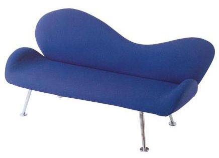 Commercial Salon Waiting Chairs / Bench For Railway Station Rest , 53cm Depth