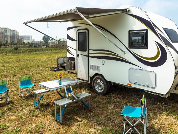 Remolque de campista independiente de la suspensión de la lavadora rv del remolque opcional del viaje