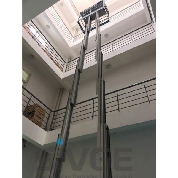 Push Around Vertical Mast Lift , 12 Meter Working Height Electric Work Platform