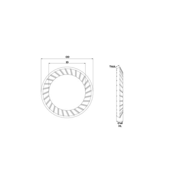 Двойная ранг 8 легированной стали пружинных шайб M4-M30 весны Belleville стороны