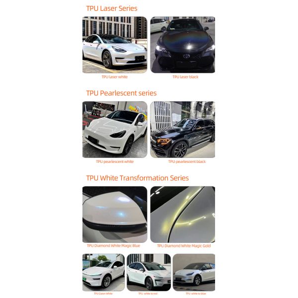 Good Quality TPU Solar eclipse black 15Mil PPF Photochromism Car Paint Protection Film Matte Gloss PPF Film