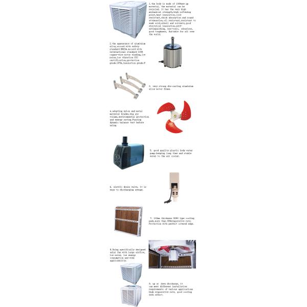 50000 CMH good quality low cost industrial evaporative air cooler